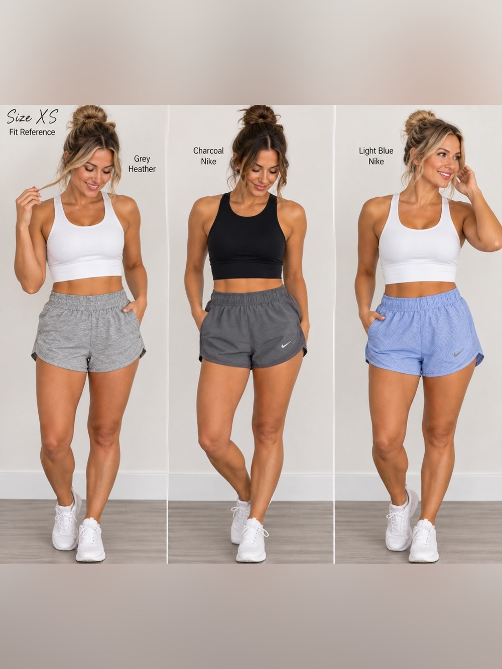 Nike DSG Women’s Athletic Running Shorts Lot of 3 Size XS Gray Blue